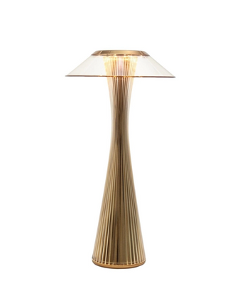 Kartell Space | LED-Batterie Tischleuchte Gold – bei La Casa